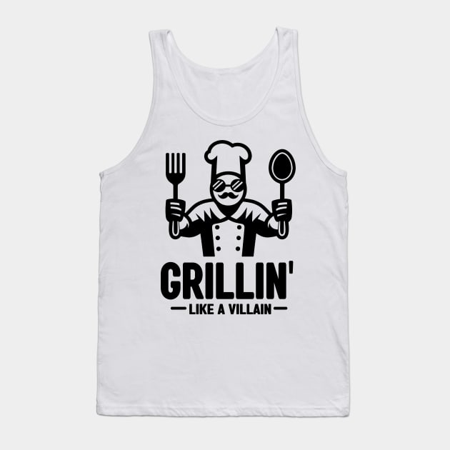 Grillin', Like a Villain - Memorial Day Tank Top by cyryley